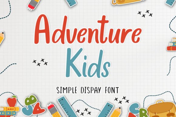 Adventure Kids: A Friendly Handwritten Display Font for Editorial Design