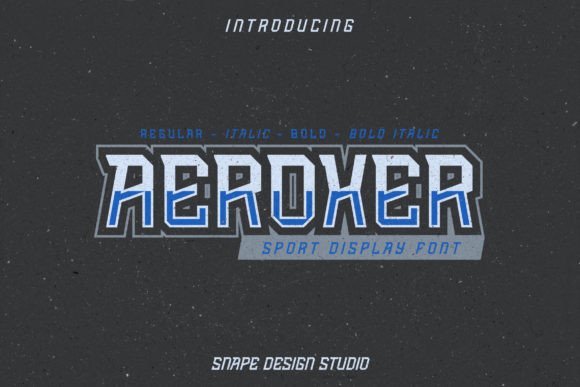 Aeroxer: A Bold Display Font That Commands Attention