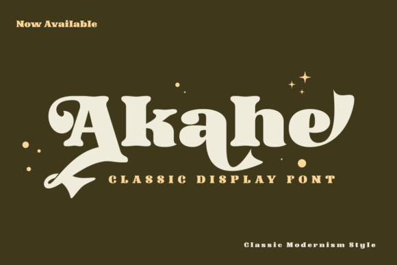 Akahe Display Font for Handmade Labels & Printables