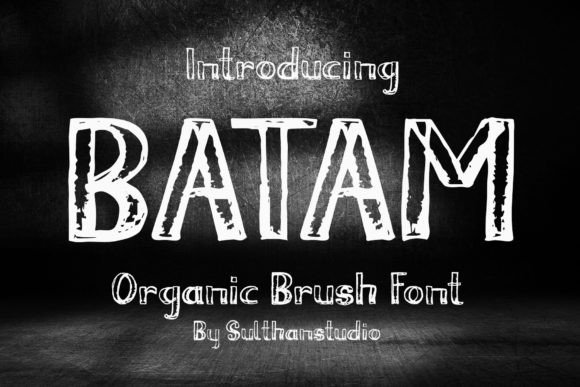 Batam Brush: A Warm, Organic Display Font for Handmade Creators