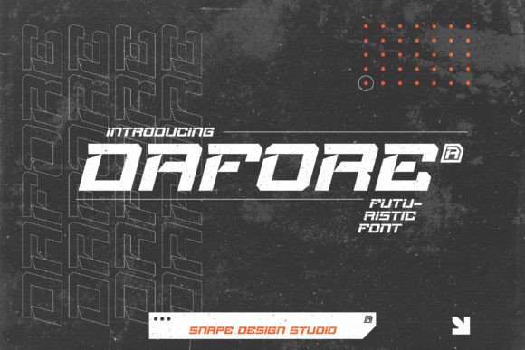 Dafore: A Futuristic Display Font That Makes Handmade Products Shine