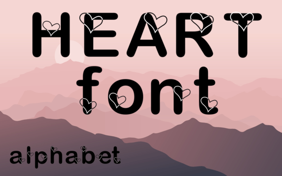 Hearty Lovely: A Romantic Display Font for Editorial Charm