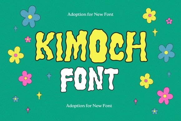 Kimoch: A Hand-Painted Display Font That Stops Scrollers