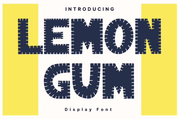 Lemon Gum: A Whimsical Handwritten Display Font for Editorial Design