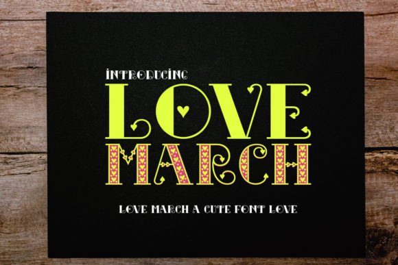 Love March: A Display Font for Editorial Elegance