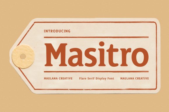 Masitro: A Rounded Flare Serif Display Font That Feels Like Home