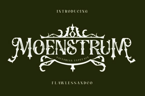 Moenstrum: A Bold Blackletter Font for Handmade Brands