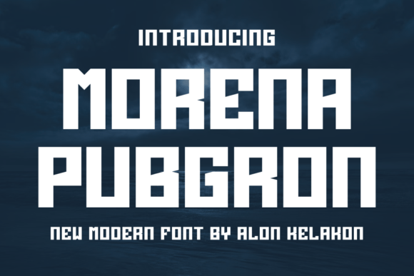 Morena Pubgron: A Bold Display Font for Small Business Branding