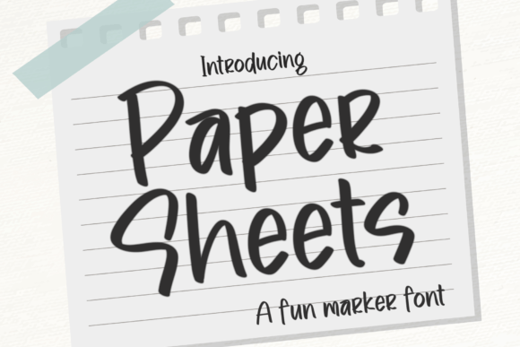Paper Sheets: A Display Font That Feels Like Hand-Drawn Elegance
