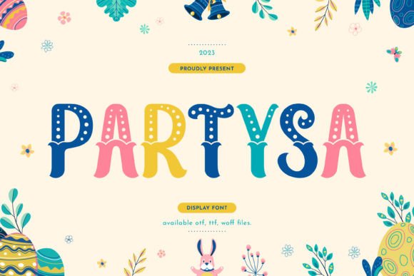 Partysa: A Joyful Display Font for Web Designers