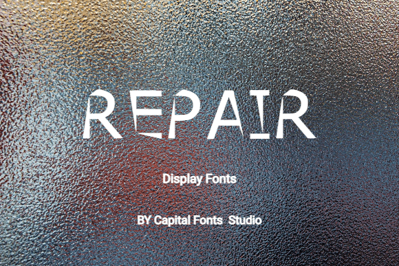 Repair: A Bold, Confident Display Font