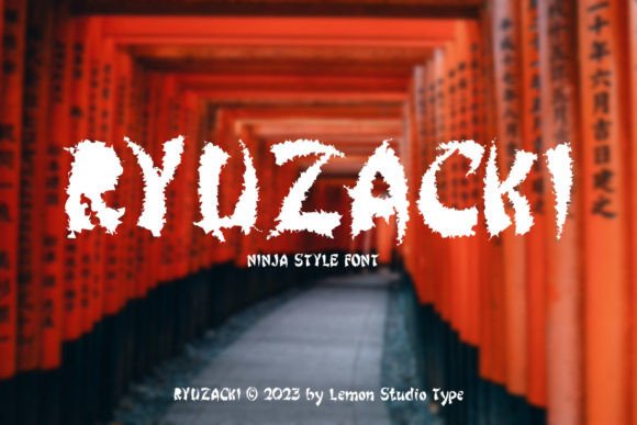 Ryuzacki: A Display Font That Gives Your Brand a Memorable Spark