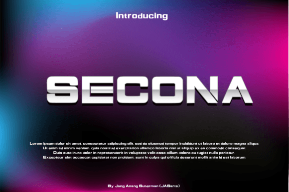 Secona: A Display Font That Cuts Through the Feed
