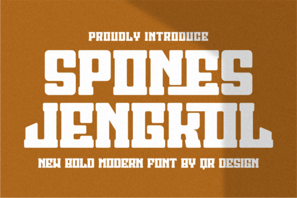 Spones Jengkol: A Bold Display Font That Commands Attention