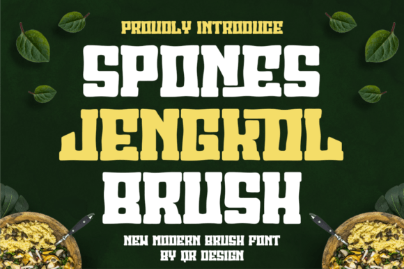 Spones Jengkol Brush: A Bold Display Font That Grabs Attention