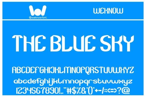 The Blue Sky: A Modern Display Font for Scroll-Stopping Brand Content
